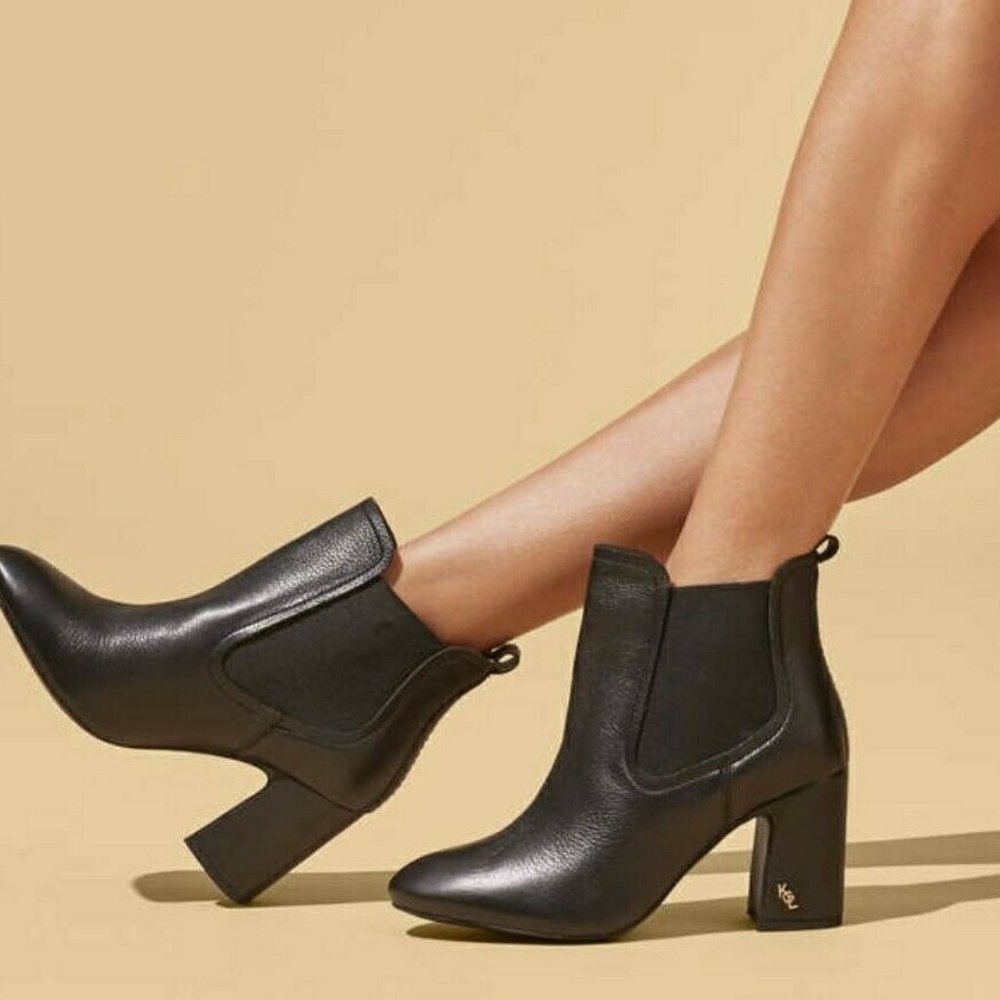 Kurt Geiger London Raylan Black Leather Bootie New in Box Size Eur 41 US 10